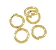 O-ringe. Åbne. Forgyldt. 6 mm. 50 stk.